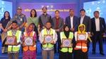 UBL, CCC and YPSA representatives awarding plastic waste workers