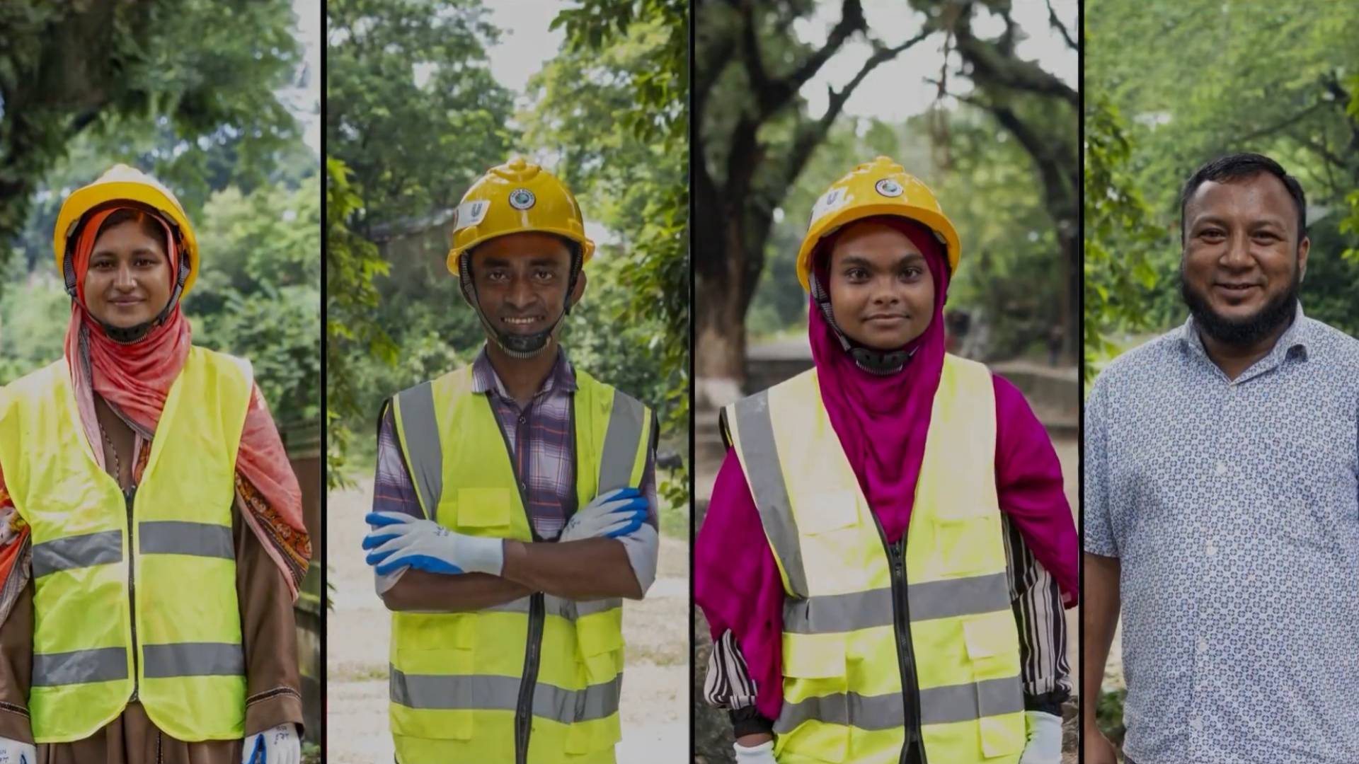 Smiling Waste Workers