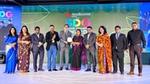 Syeda Durdana Kabir receives a crest at the SDG Brand Champion awards on behalf of Unilever Bangladesh