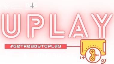 The logo for Unilever’s UPLAY community, investing in marketing through gaming. Pink text on a white background.