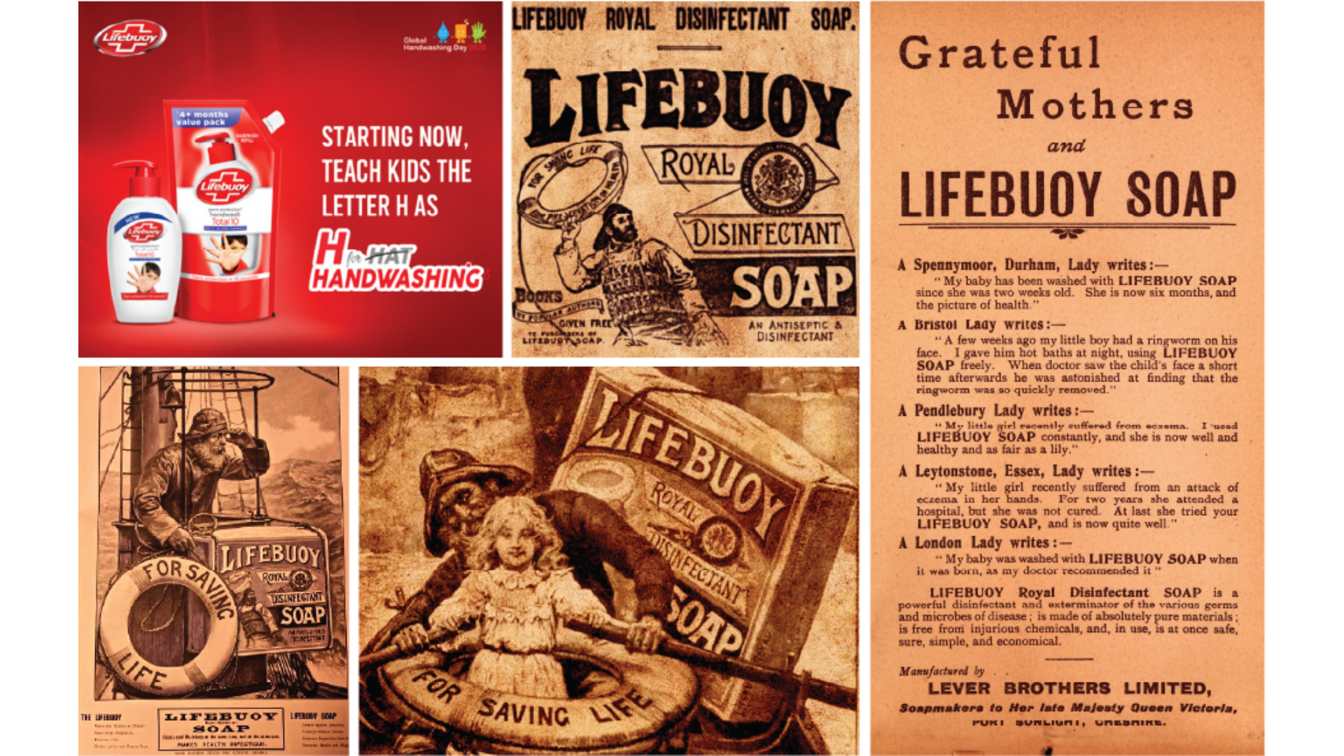 Lifebuoy legacy advertisements through the years and H for Handwashing