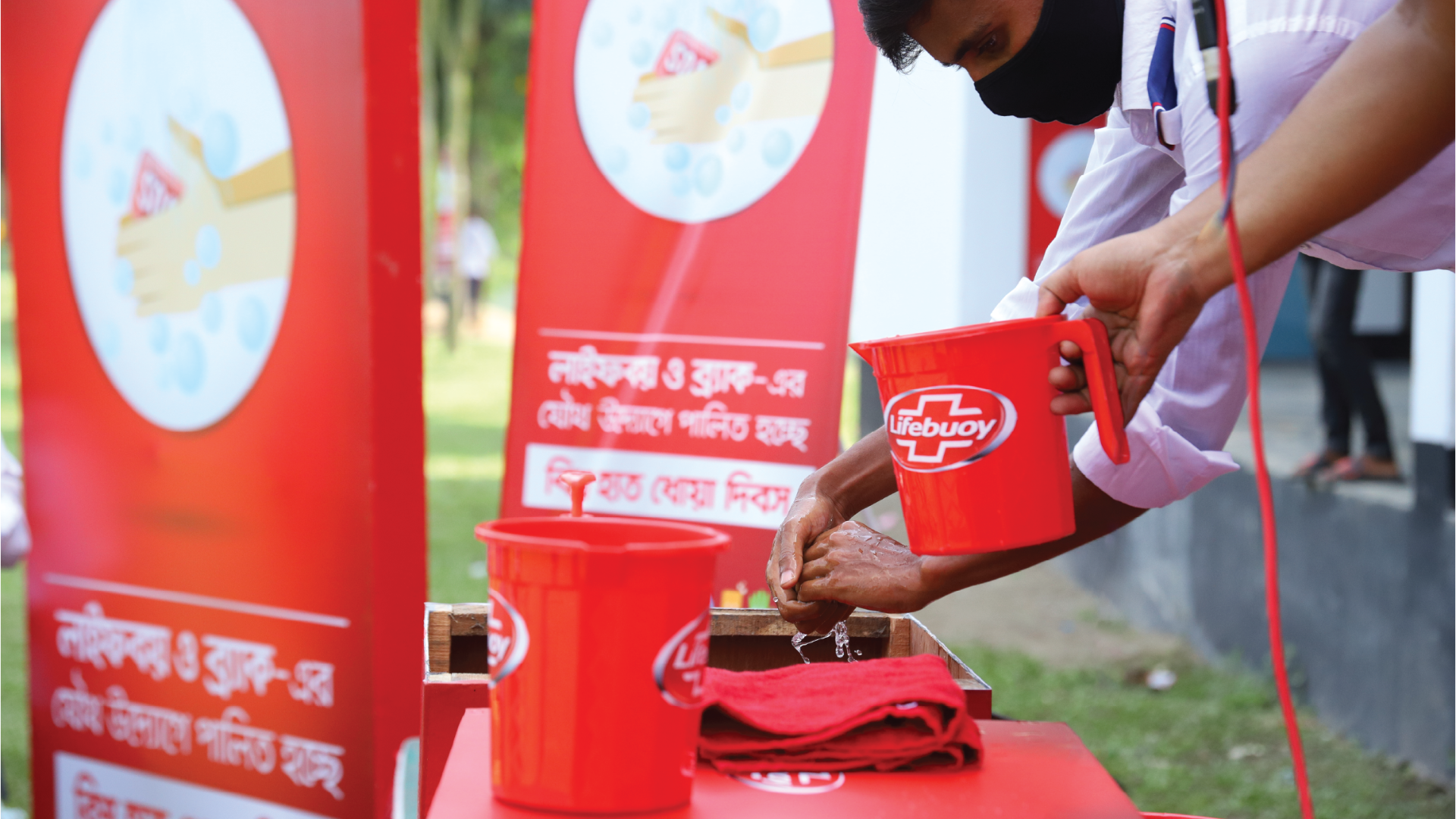 Lifebuoy School Activation with handwashing exercises