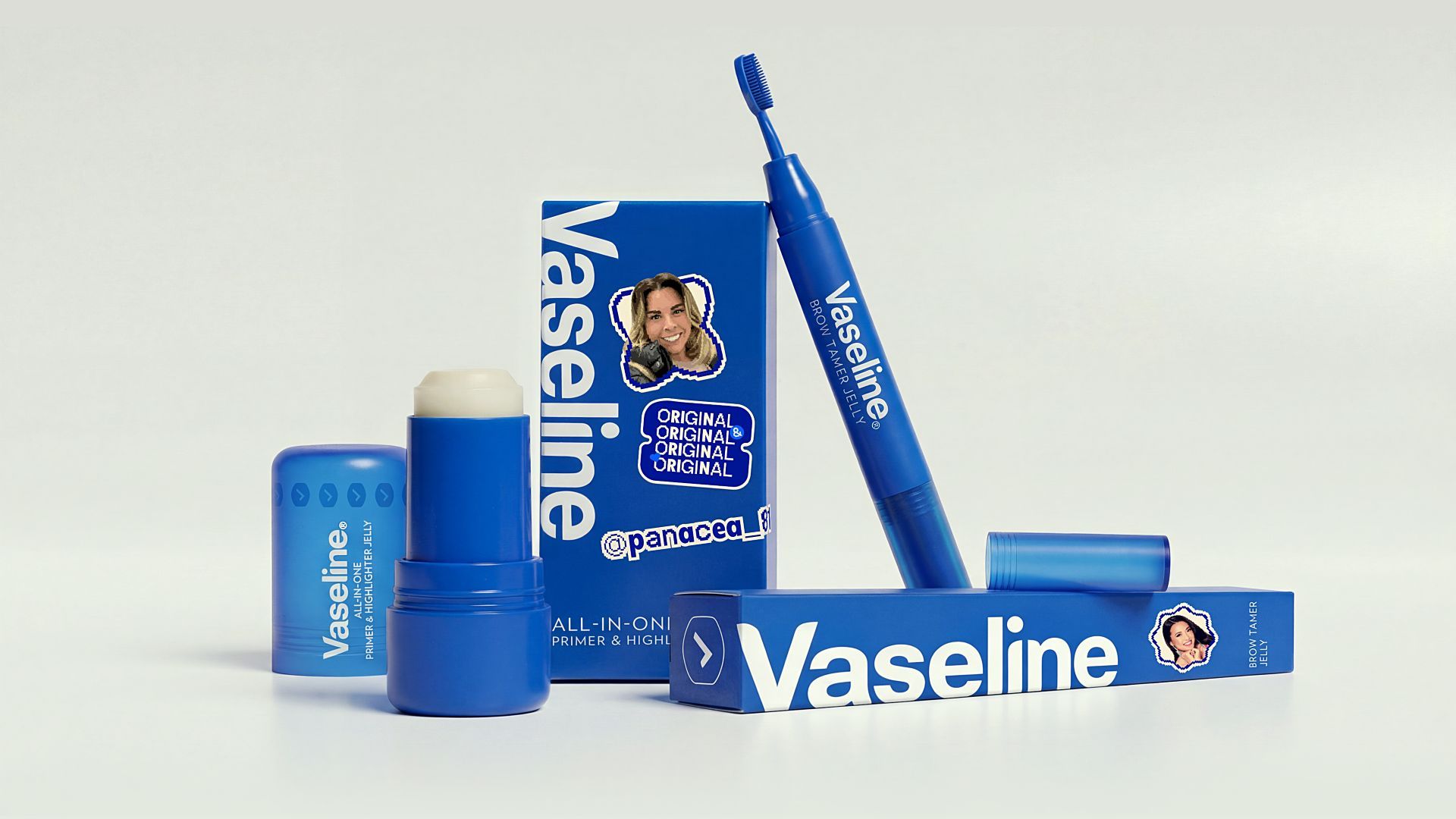 Various products in the Vaseline Originals range, which the brand co-created with originators of the most popular viral hacks.
