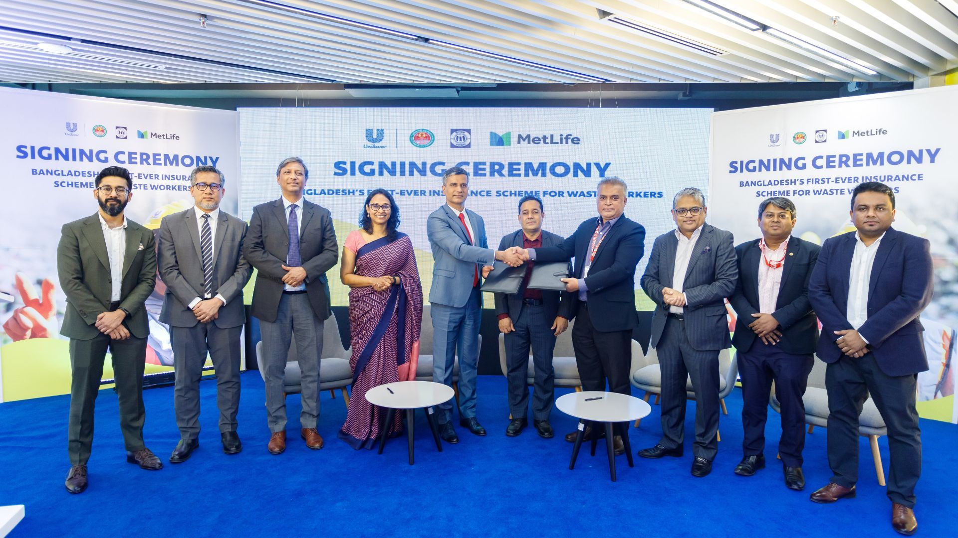 UBL Management at Signing Ceremony with MetLife and YPSA representatives